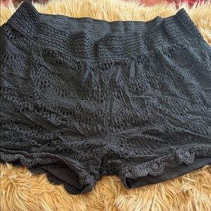 BONGO Black Lace Women Shorts